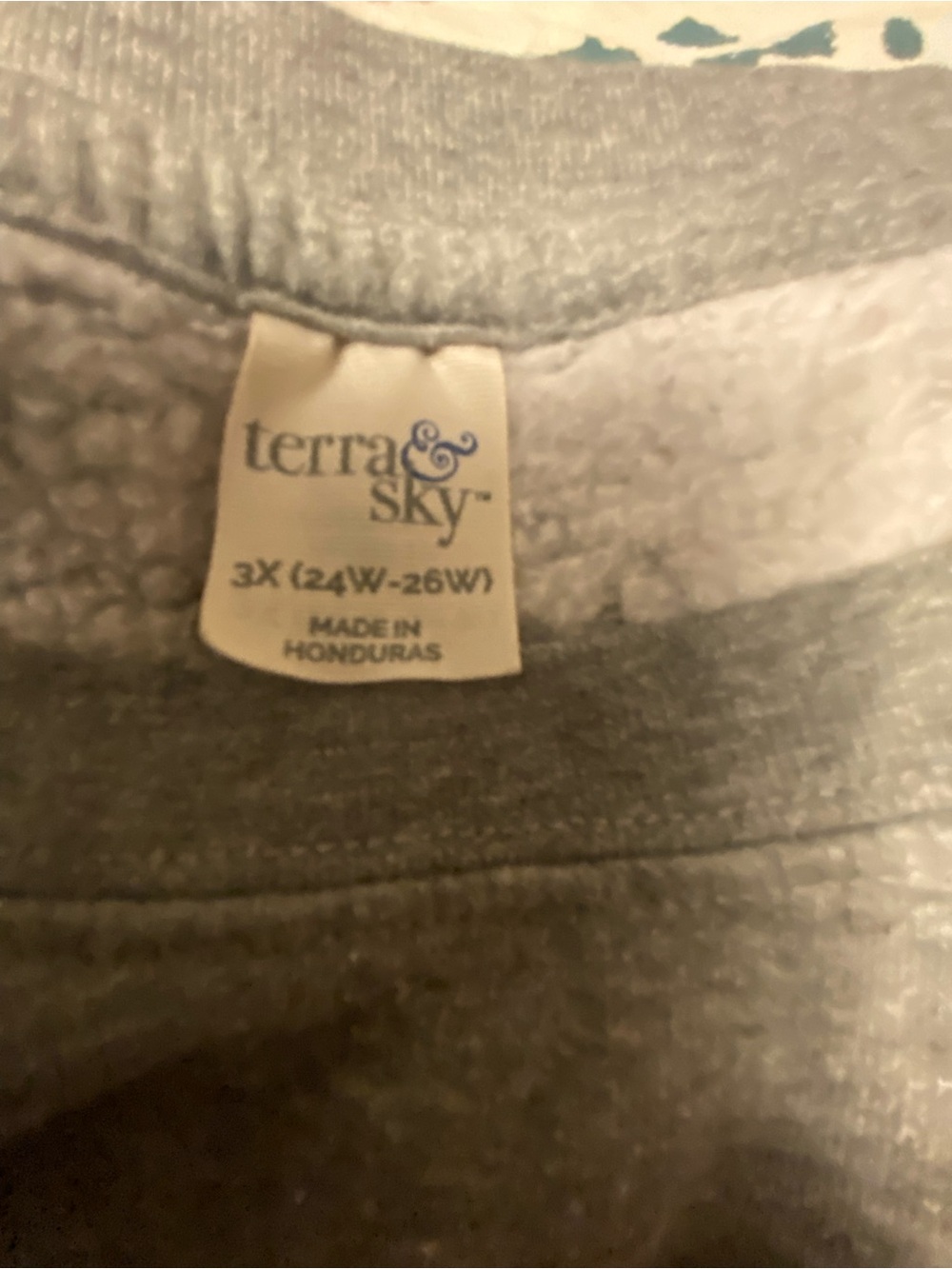 Terra & Sky Heather Gray Crewneck Sweater - Picture 3 of 3